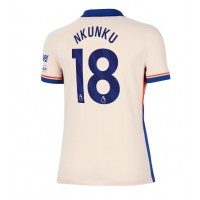 Camiseta Chelsea Christopher Nkunku #18 Visitante Equipación para mujer 2024-25 manga corta